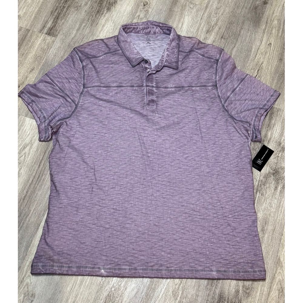 INC NWT MENS POLO COLLARED‎ 3 Quarter button 2XL